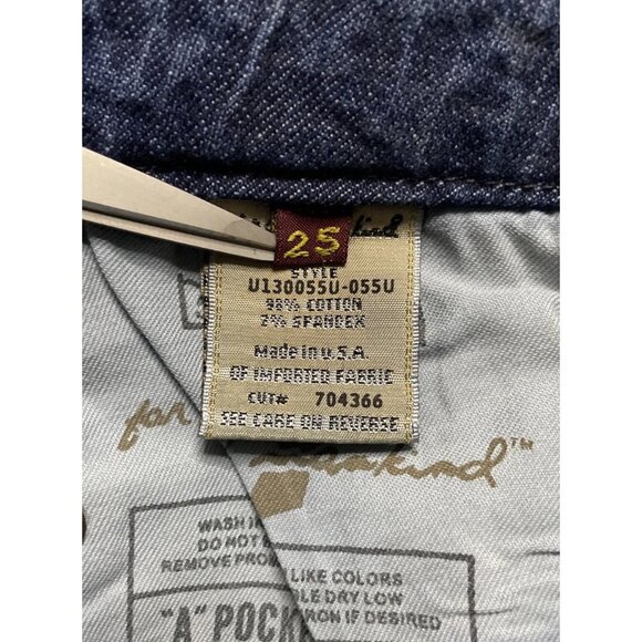 7 For All Mankind Vintage Y2K 90s Womans Embroidered Rhinestone A Pocket Size 25 - Picture 10 of 13